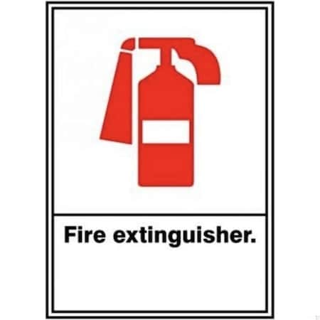 Accuform ANSI SIGN  FIRE EXTINGUISHER 10 X MRXG504VS MRXG504VS